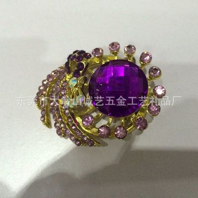 璀璨綻放的匠心之作 奧地利進(jìn)口水晶鑲鉆花卉胸針，工廠直供歐美高檔DIY禮品